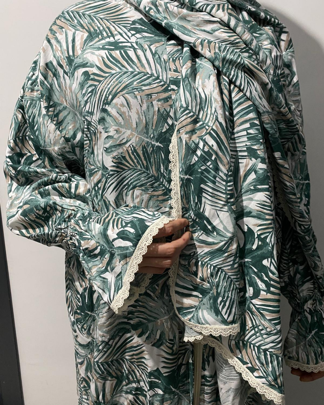 Liya Pamuklu Desenli Namaz Elbisesi