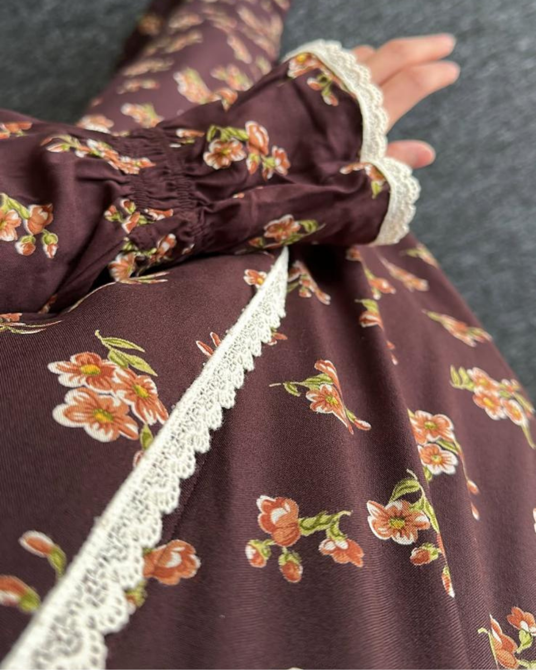 Liya Pamuklu Desenli Namaz Elbisesi