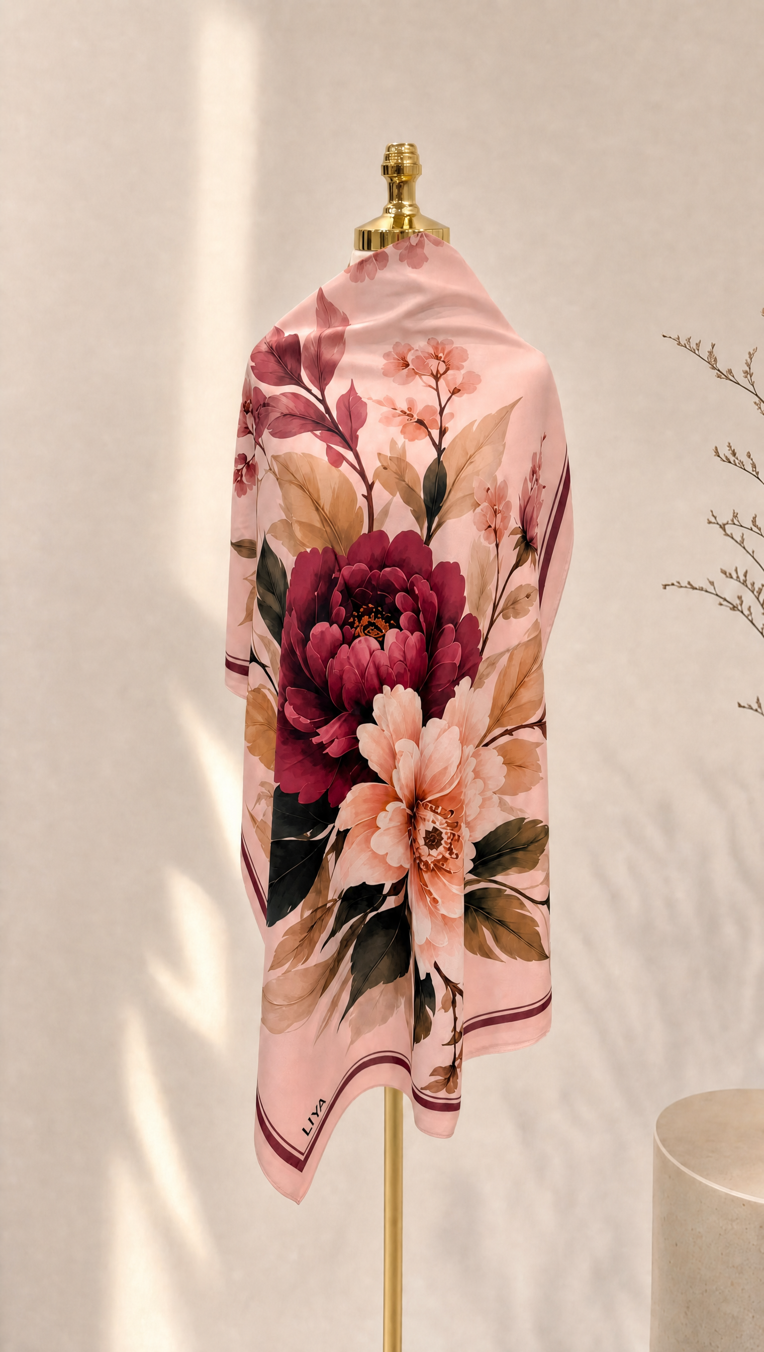 Lotus Serisi Soft Şal - Pembe